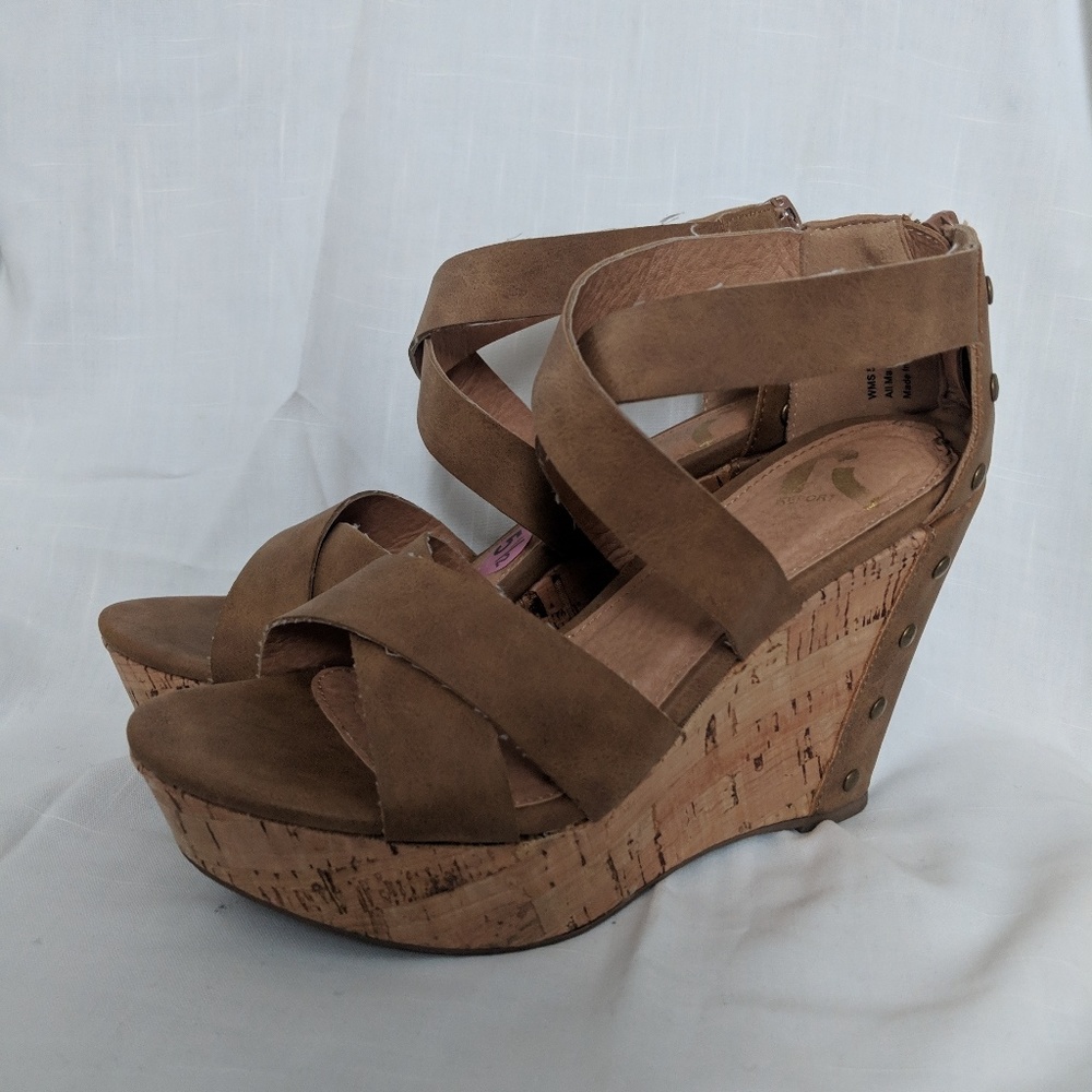 Strappy Cork Wedges